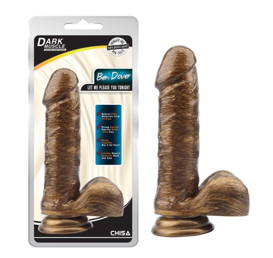 Dildo realistyczne członek jądram przyssawka 19 cm